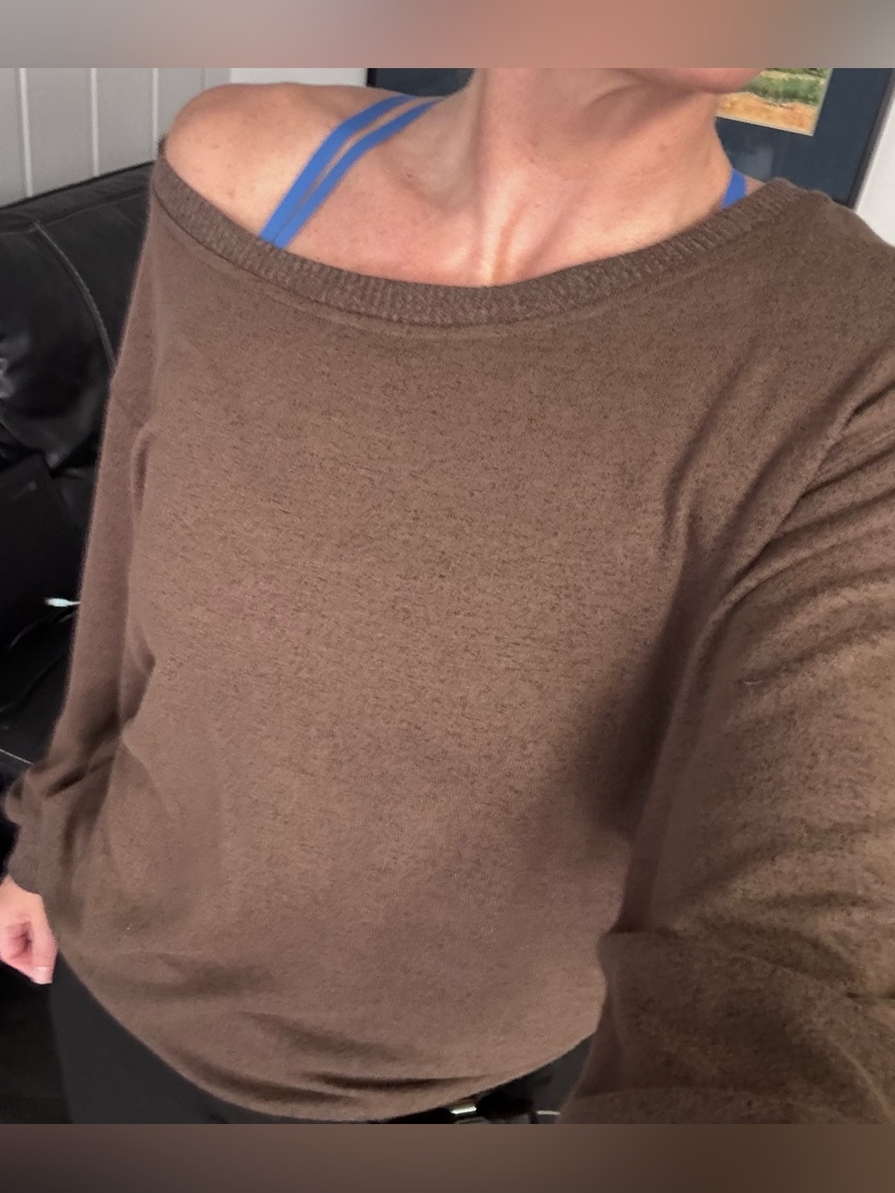 78 & Sunny Women’s Off-Shoulder Sweatshirt